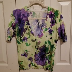 Cardigan, vibrant colors